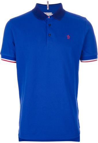 Moncler Grenoble Logo Polo Shirt - Lyst
