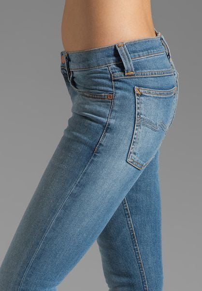 Nudie Jeans Tight Long John In Blue Organic Light Faded Lyst 8440