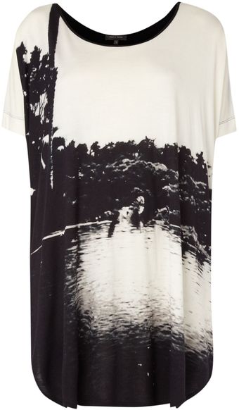 Pied A Terre Oversized Colour Print Block Tee - Lyst
