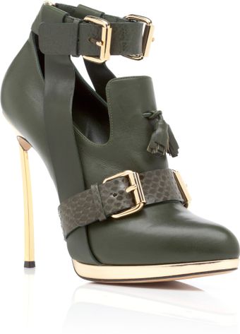 Prabal Gurung Olive High Heel Oxford - Lyst