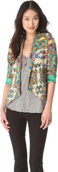 Twelfth Street by Cynthia Vincent Shawl Printed Blazer - Lyst