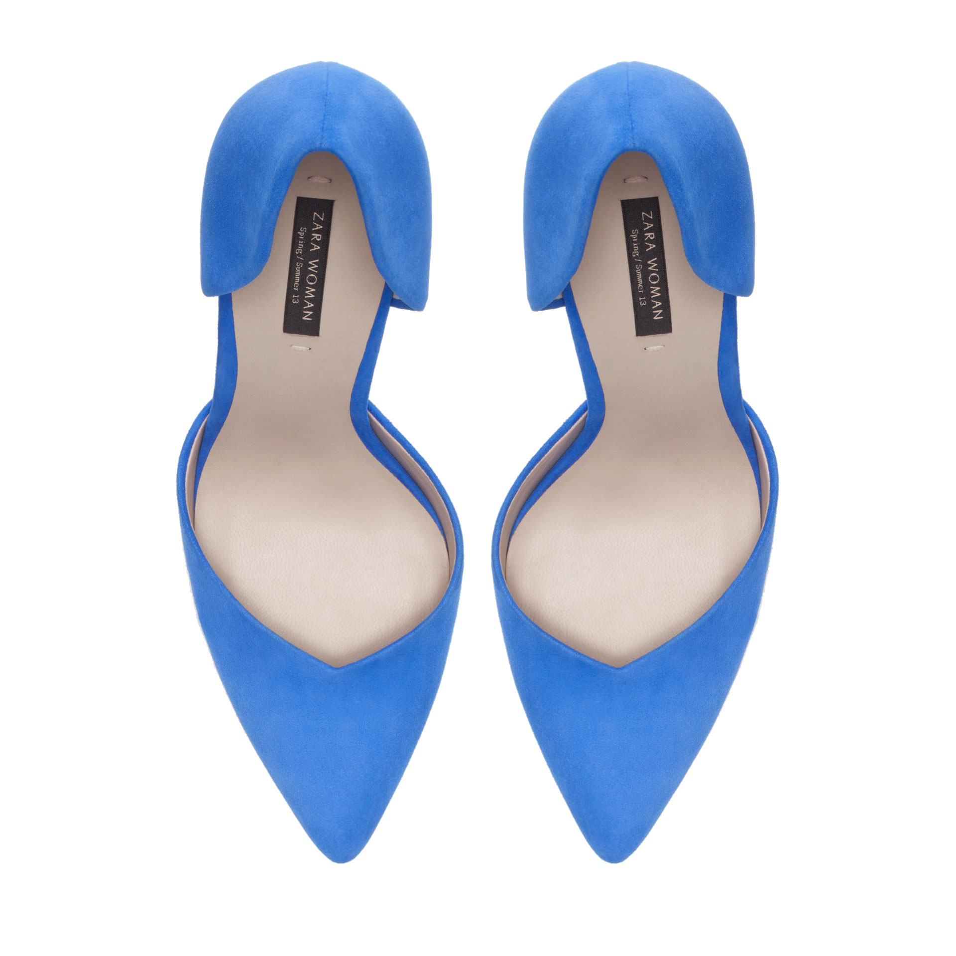 electric blue stilettos
