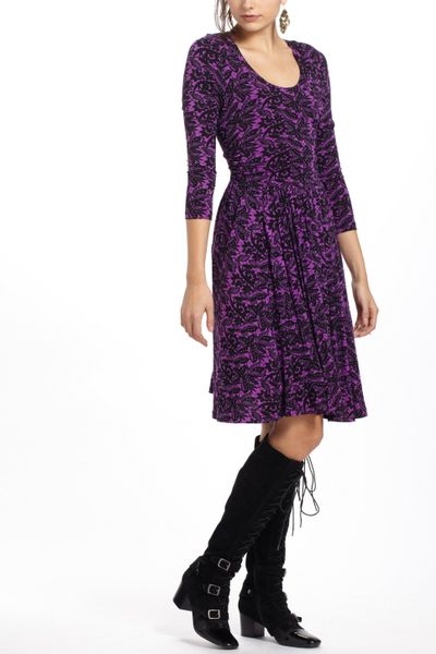 Tracy Reese Mulberry Lace Dress in Purple (purple motif)