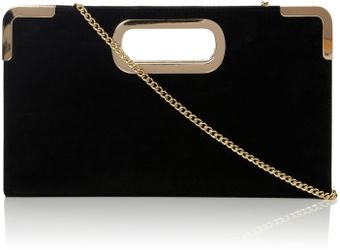 Dune Evies Metal Eyelet Suede Clutch Bag - Lyst