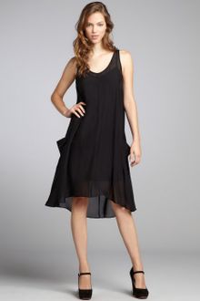 Marc By Marc Jacobs Black Silk Chiffon Shelly Baby Doll Dress - Lyst