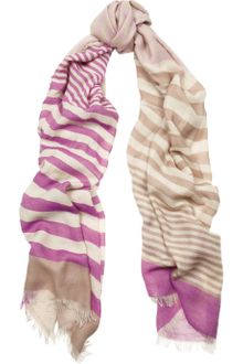 Mulberry Striped Cashmere Scarf - Lyst
