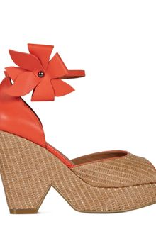 Reiss Paulet Flower Platform Sandals - Lyst
