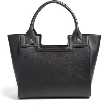 Smythson Black Large Structured Cooper Leather Tote - Lyst