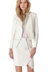 Yigal Azrouel Python Embossed Leather Jacket