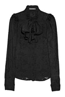 Zac Posen Silk Fil Coupé Blouse - Lyst