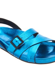Burberry Metallic Bellgreen Sandal - Lyst