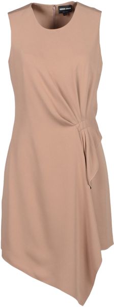Giorgio Armani Short Dress in Pink | Lyst