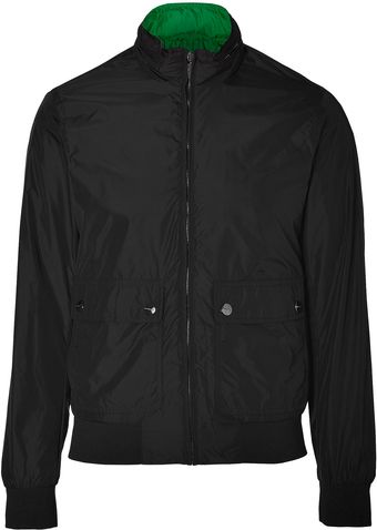 Michael Kors Black Nylon Bomber Jacket - Lyst