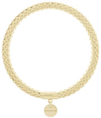 Karen Millen Woven Bangle - Lyst