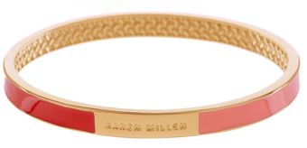 Karen Millen Narrow Enamel Bangle - Lyst