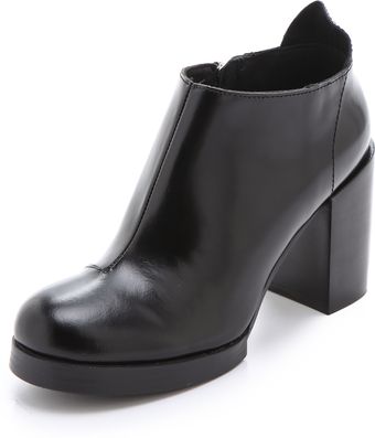 Cheap Monday Layer Heel Booties - Lyst
