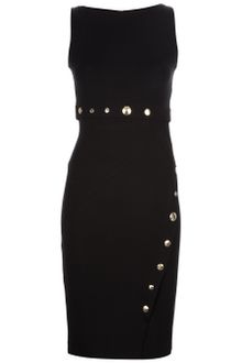 Versace Fitted Sleeveless Dress - Lyst