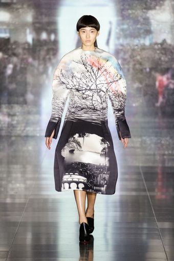 Mary Katrantzou Fall 2013 Runway Look 7 - Lyst