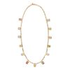 Tory Burch Ahoy Flag Charm Necklace in Multicolor (nile blue multi) - Lyst