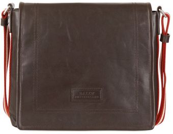 Bally Leather Messenger Bag - Lyst