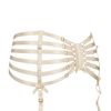 Bordelle Spandex Suspender in White (off white) - Lyst
