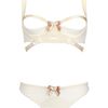 Bordelle Techno Mesh Open Bra in White (off white) - Lyst