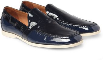 Bottega Veneta Patentleather Loafers - Lyst