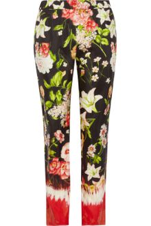 Clements Ribeiro Foxglove Floral print Washed silk Pants - Lyst