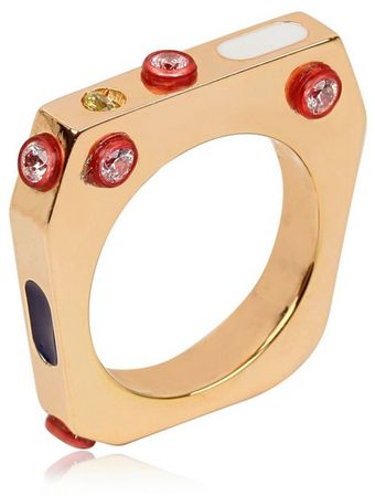 Delfina Delettrez Rainbow Ring - Lyst