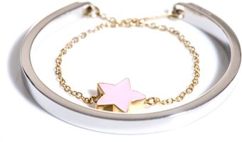 Delfina Delettrez Two in One Silver and Gold Star Bracelet - Lyst