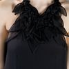 Ermanno Scervino Leaf Neckline Maxi Dress in Black - Lyst
