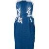 Ermanno Scervino Denim Fitted Midi Dress in Blue (denim) - Lyst
