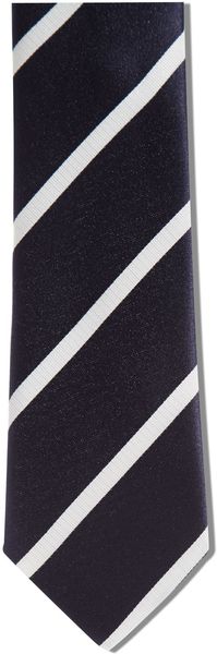 Hugo Boss Navy Thick Stripe Tie - Lyst