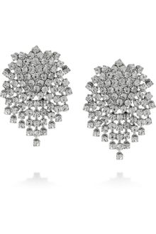 Kenneth Jay Lane Swarovski Crystal Clip Earrings - Lyst