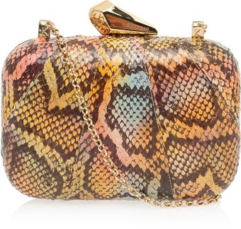 Kotur Morley Snakeskin Clutch - Lyst