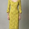 L'wren Scott Chartreuse Lace Dress in Yellow (chartreuse) - Lyst