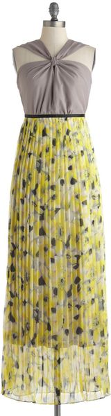 ModCloth Melodious Yellow Dress - Lyst