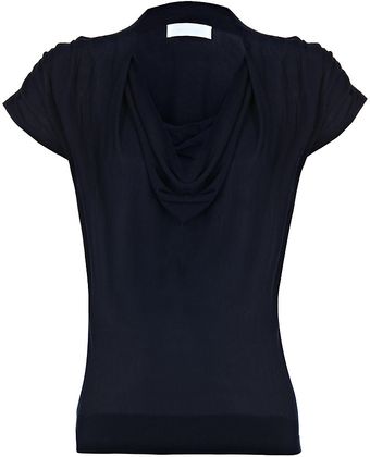 Nicole Farhi Cowl Neck Top - Lyst