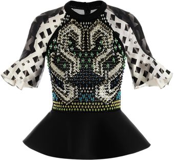 Peter Pilotto Carolina Embellished Top - Lyst