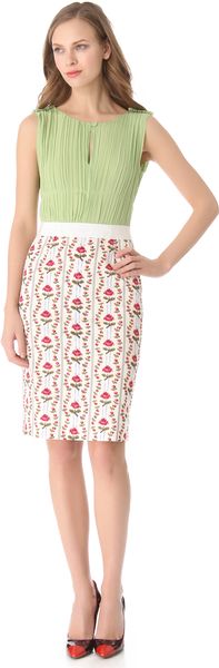 Philosophy di Alberta Ferretti Sleeveless Key Hole Dress - Lyst