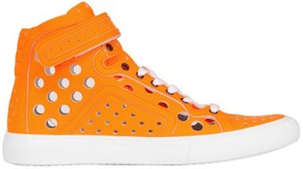 Pierre Hardy Perforated High Top Sneakers - Lyst