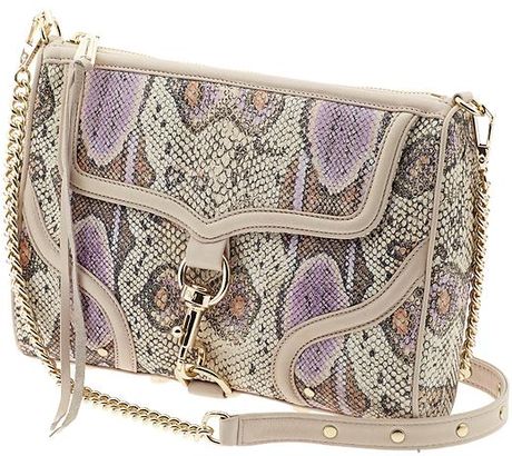 Rebecca Minkoff Mac Clutch Bombe in Animal (multi purple)