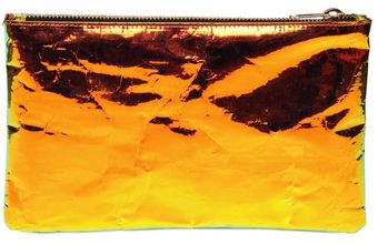 Zilla Hologram Laminated Cotton Clutch - Lyst