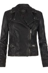AllSaints Cargo Leather Biker Jacket