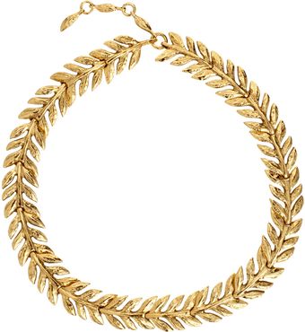Aurelie Bidermann Gold Lunada Bay Leaf Collar - Lyst