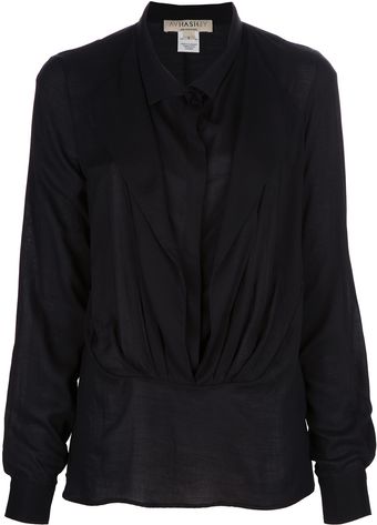 Avhash by Anne Valérie Hash Double Layer Voile Blouse - Lyst
