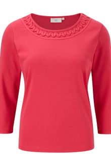 Cc 34 Sleeve Scoop Neck Jersey Top - Lyst