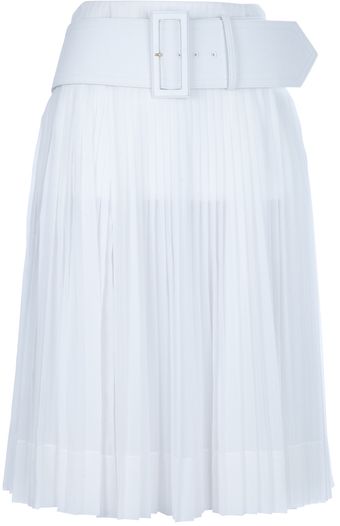 Celine Pleat Skirt - Lyst