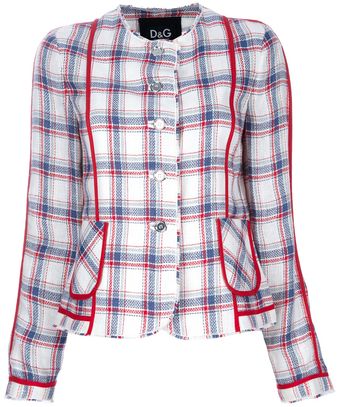 D&G Check Blazer - Lyst