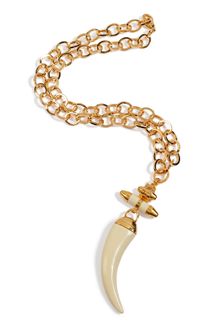 Emilio Pucci Goldtoned Galalite Pendant Necklace - Lyst
